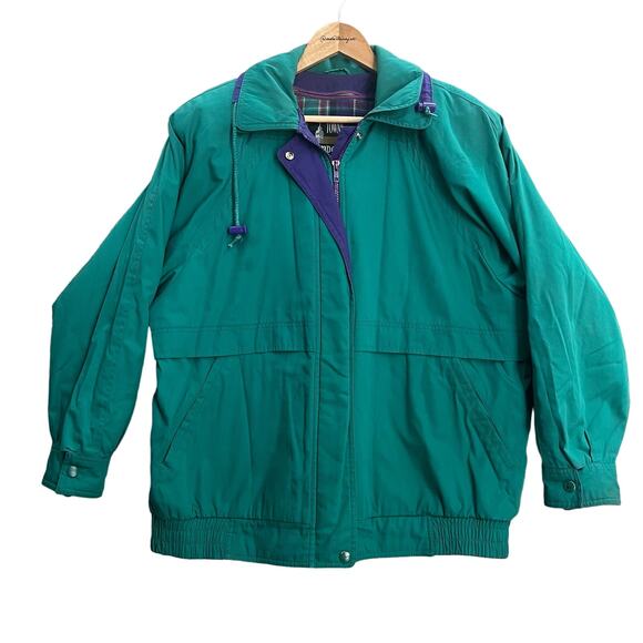Vintage Towne by London Fog Green Jacket Winter Coat Size Large - Picture 1 of 13